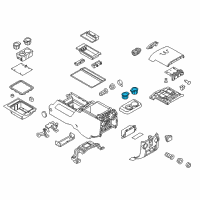 OEM 2013 Ford F-250 Super Duty Cup Holder Insert Diagram - CC3Z-2813562-AA