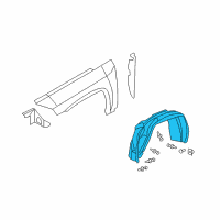 OEM 2014 Jeep Compass Shield-Splash Diagram - 5182555AD