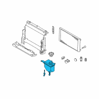 OEM BMW Cooling Water Expansion Tank Diagram - 17-13-7-542-986