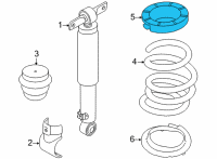 OEM 2022 Kia Carnival PAD-REAR SPRING, UPR Diagram - 55334R0000