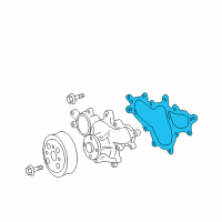 OEM 2009 Lexus IS F Gasket, Water Pump Diagram - 16271-38010