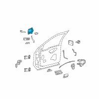 OEM 2008 Ford F-250 Super Duty Handle, Outside Diagram - 7C3Z-2522404-AA