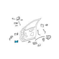 OEM Ford Lower Hinge Diagram - F81Z-2522810-AA