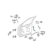 OEM 2016 Ford F-250 Super Duty Latch Rods Diagram - YC3Z-2521852-AAD