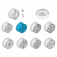 OEM 2009 Dodge Avenger Wheel Alloy Diagram - XX67PAKAB