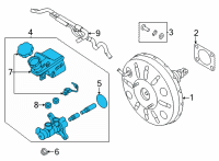 OEM Kia Cadenza Cylinder Assembly-Brake Diagram - 58510F6550