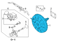 OEM 2017 Kia Cadenza Booster Assembly-Brake Diagram - 59110F6300