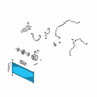 OEM 2005 Honda Insight Condenser Diagram - 80110-S3Y-A01