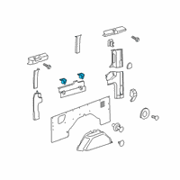 OEM 2020 Ford Transit-350 HD Cup Holder Diagram - BK3Z-6131112-AB