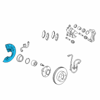 OEM 2018 Lexus ES300h Cover, Disc Brake Dust Diagram - 47782-06130