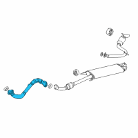 OEM 2006 Toyota RAV4 Front Pipe Diagram - 17410-28583