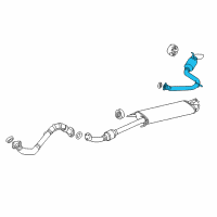 OEM 2008 Toyota RAV4 Tailpipe Diagram - 17430-28775