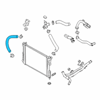 OEM Hyundai Accent Hose-Radiator Lower Diagram - 25412-H9200