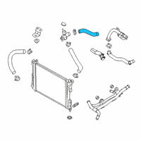 OEM 2021 Hyundai Accent Hose-Radiator Inlet Diagram - 25411-H9200