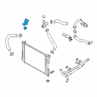 OEM 2019 Hyundai Accent Bracket Assembly-Radiator Mounting Upper Diagram - 25333-F9000