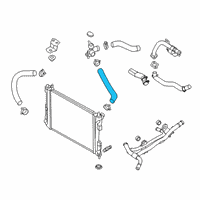 OEM 2020 Hyundai Accent Hose-Radiator Inlet Diagram - 25411-F9150