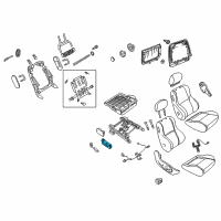 OEM Chevrolet Caprice Switch, Passenger Seat Adjuster & Reclining Diagram - 92141025