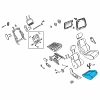 OEM 2005 Pontiac GTO Pad, Front Seat Cushion Diagram - 92144701