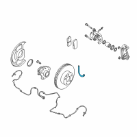 OEM 2010 Nissan Altima Hose Brake Rear Diagram - 46210-ZX62A