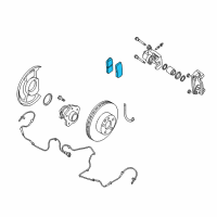 OEM 2017 Nissan Altima Rear Brake Pad Disc Kit Diagram - D4060-9HM0A