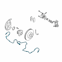 OEM 2009 Nissan Altima Sensor Assembly Anti Ski, Rear Diagram - 47900-ZX70A