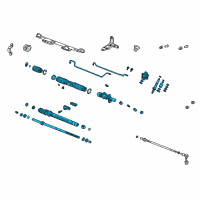 OEM 2006 Honda Element Rack, Power Steering Diagram - 53601-SCV-A04