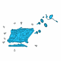 OEM 2021 Ford Expedition Composite Headlamp Diagram - JL1Z-13008-J