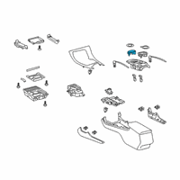 OEM 2021 Toyota Avalon Front Cup Holder Diagram - 58835-07050