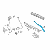 OEM Toyota Camry Wiper Arm Diagram - 85221-06050