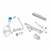 OEM 2012 Toyota Matrix Washer Pump Cap Diagram - 85386-0C010