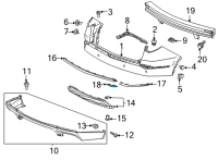 OEM Acura MDX Rear Rear Assembly, L Diagram - 33555-TYA-A01