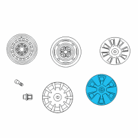 Genuine Scion Wheel Cover diagram