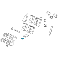 OEM Honda Accord Crosstour Cup Holder, Rear Armrest (Bright Ivory) Diagram - 82184-SNA-A01ZJ
