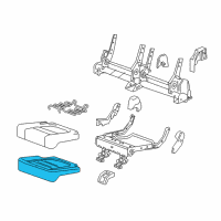 OEM GMC Acadia Seat Cushion Pad Diagram - 84718715