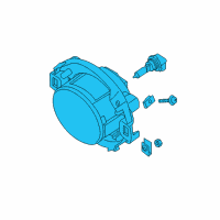 OEM 2018 Nissan Frontier Lamp Fog Diagram - 26150-EA025