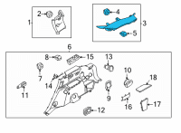 OEM 2021 Kia Sorento Trim Assembly-Gate PILLA Diagram - 85855P2200GYT