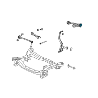OEM 2008 Dodge Challenger Front Upper Left Control Arm Suspension Steel Black Diagram - 4782665AB