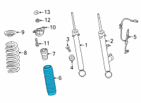 OEM Acura TLX Sleeve, Rear Diagram - 52688-TGV-A01