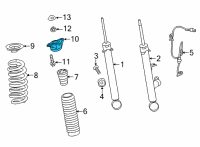 OEM Acura TLX Rubber, Rear Diagram - 52670-TGV-A01