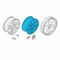 OEM 2019 BMW X4 Light Alloy Rim Ferricgrey Diagram - 36-10-8-746-987