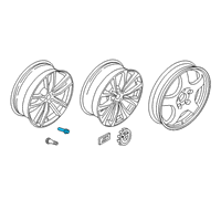 OEM 2022 BMW X3 DISC WHEEL LIGHT ALLOY MIDNI Diagram - 36-11-7-916-263