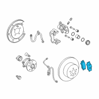 OEM 2016 Toyota Camry Rear Pads Diagram - 04466-06200