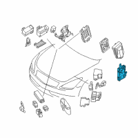 OEM 2013 Nissan 370Z Body Control Module Controller Assembly Diagram - 284B1-1EA7D