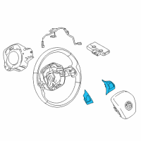 OEM 2019 BMW i3 Sport Multifunct Steering Wheel Switch Diagram - 61-31-9-313-891