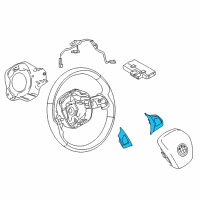 OEM 2017 BMW i3 Sport Multifunct Steering Wheel Switch Diagram - 61-31-9-313-891