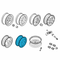 OEM 2016 Ford Transit-150 Wheel, Steel Diagram - CK4Z-1015-C