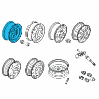 OEM 2017 Ford Transit-250 Spare Wheel Diagram - CK4Z-1007-B