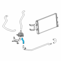 OEM 2015 Cadillac CTS Intercooler Hose Diagram - 22990636