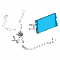 OEM 2015 Cadillac CTS Radiator Diagram - 23194682