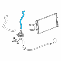 OEM Cadillac CTS Intercooler Hose Diagram - 22990631